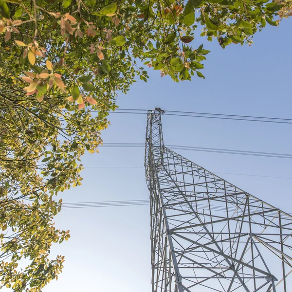 Green energy power tower — Stock Photo, Image