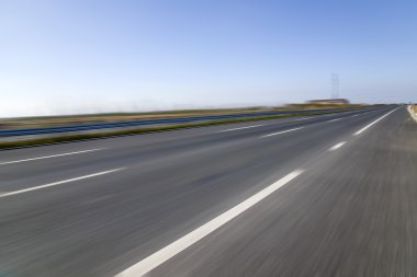 Şehir Otoban yol arka plan olarak