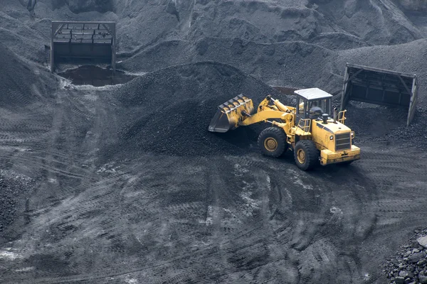 Coal mining as background