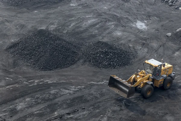 Coal mining as background