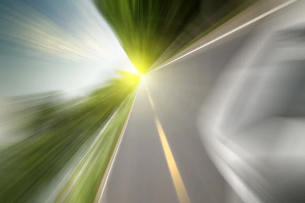 Highway speed cornering — Stock Photo, Image