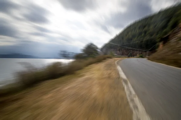 Luguhu "Lijiang in Cina, la strada del lago , — Foto Stock