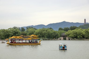 Summer Palace Beijing sahne, ünlü tarihi binalar 