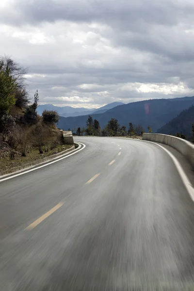 Montagna Highway china sfondo — Foto Stock