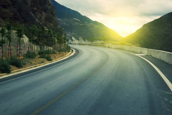 Mountain Highway china fundo — Fotografia de Stock