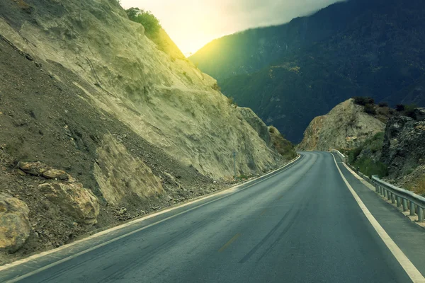 Mountain Highway china fundo — Fotografia de Stock