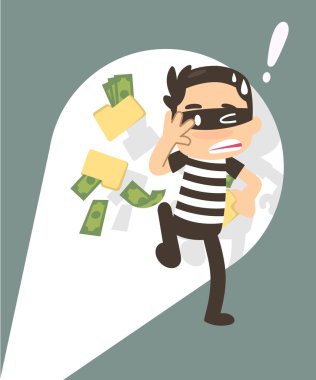 Korkmuş bir hırsız..