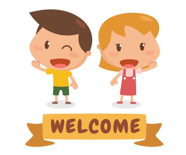 Çocuklar içinde hareket. Hoş geldiniz.