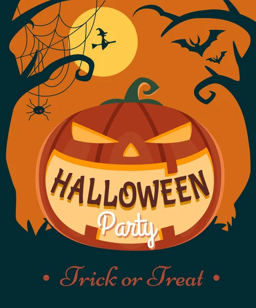 Halloween Party pumpa bakgrund. — Stockfoto