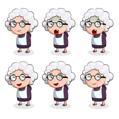 Yaşlı kadın çok eylemleri.