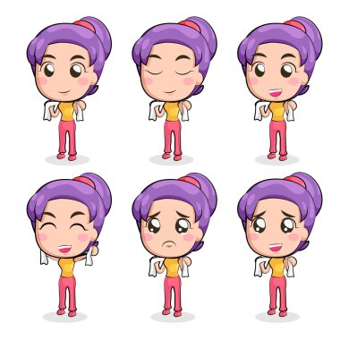 Birçok eylemler kadın.