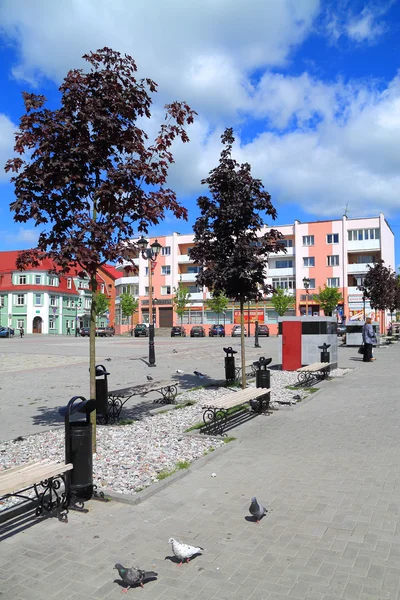 Victory Square in Gvardeysk — Stock Photo, Image