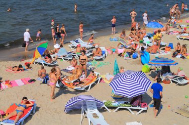 Resort kasaba Zelenogradsk - plaj dinlenme