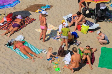 Yazın plaj istirahatı