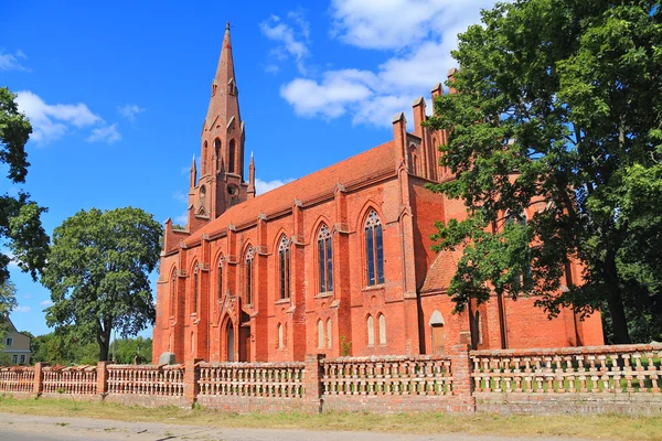 Antiga igreja luterana inválida em estilo gótico — Fotografia de Stock