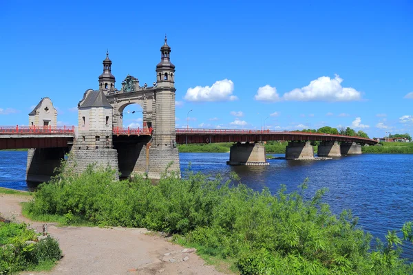 El puente fronterizo del automóvil de la reina Luisa — Foto de Stock