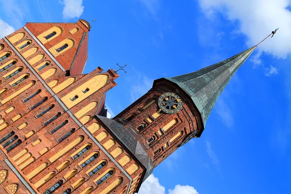 Catedral de Kaliningrado, antigo templo católico principal da cidade de Konigsberg — Fotografia de Stock