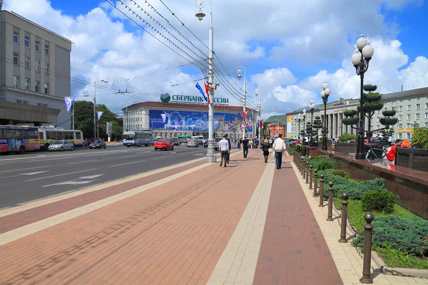 Praça da Vitória na cidade de Kaliningrado — Fotografia de Stock