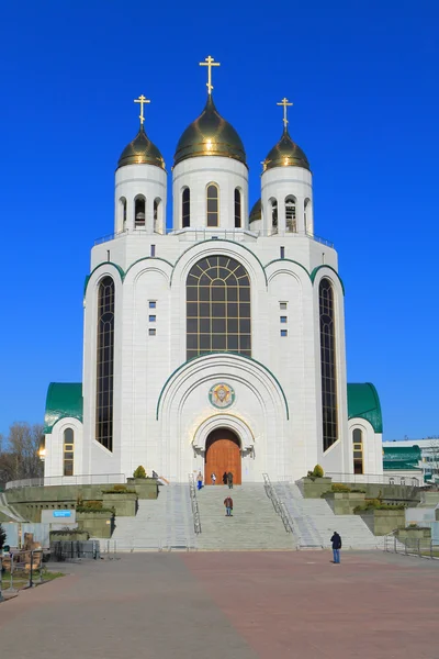Храм Христа Спасителя на площади Победы в Калининграде — стоковое фото