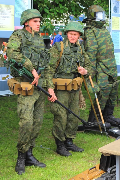 Sappers in regimentals — Stock Photo, Image