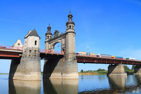 Most královna Louise přes řeku Něman — Stock fotografie