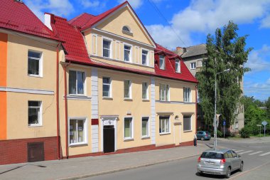 Kütüphane Gvardeysk şehir Telman sokakta