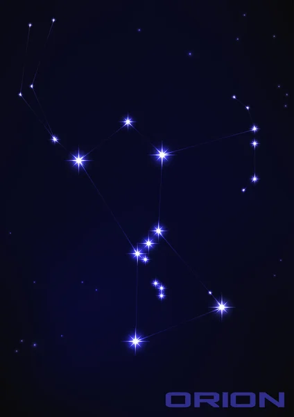 Orion star constellation — Stock Vector