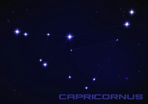 Constelación de Capricornio — Archivo Imágenes Vectoriales