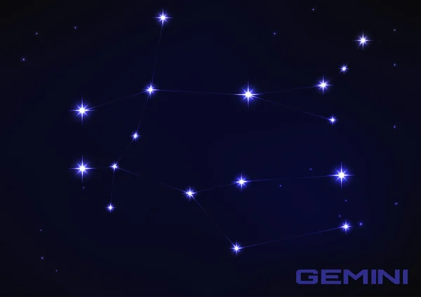 Gemini-Konstellation — Stockvektor