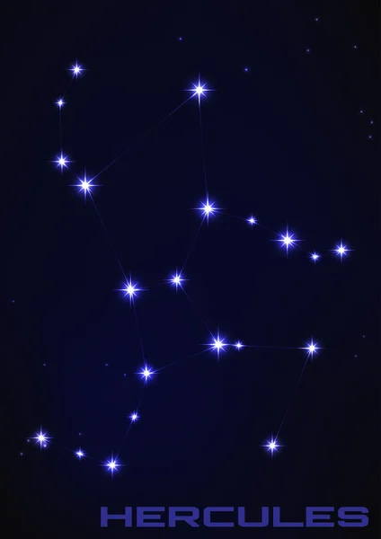 ヘラクレスの星座 — ストックベクタ