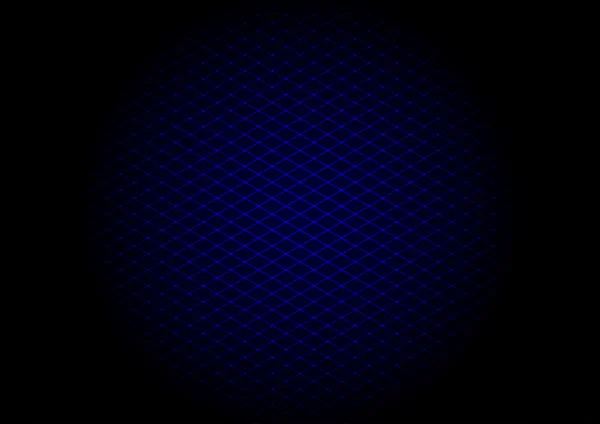 Blue laser grid diagonal in circle — Stock Vector