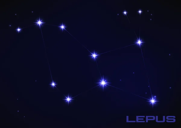 Lepus constellation — Stock Vector