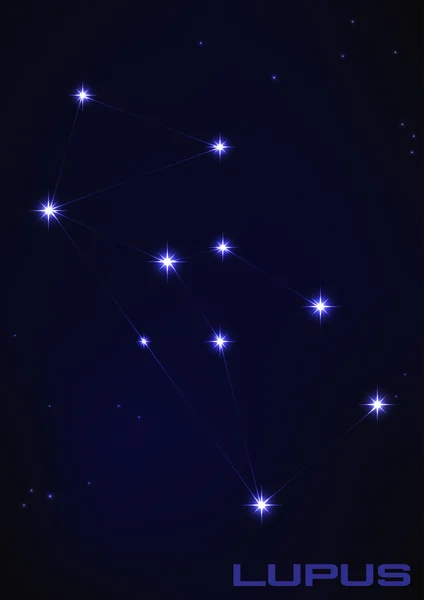 Constelação de lúpus — Vetor de Stock