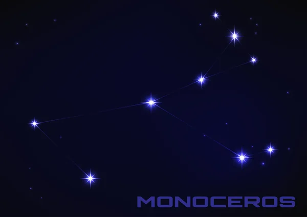 Monoceros-Sternbild — Stockvektor