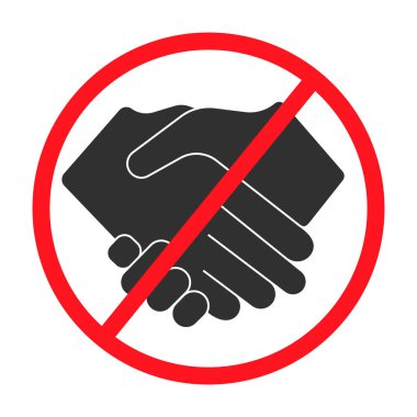 El sıkışma ikonu yok. Resim beyaz bir arkaplanda izole edilmiştir. Vektör illüstrasyonu