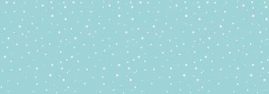 Mavi arka planda beyaz kar. Kartpostal ya da afiş için karlı bir arkaplan. Yeni yıl illüstrasyonu EPS 10