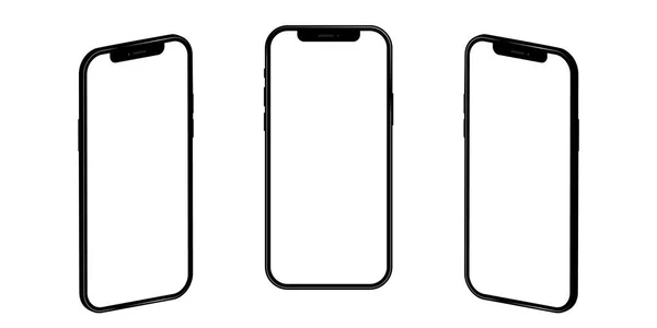 Realistisches Iphone Telefon Attrappe Auf Isoliertem Hintergrund Vektorabbildung Eps — Stockvektor