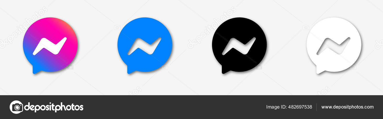 Facebook Messenger Logo Set Isolated Messenger Logos Gradient Black White Stock Vector Image By C Thebeststocker44 Facebook Messenger Logo Set Isolated Messenger Logos Gradient Black White Stock Vector Image By C Thebeststocker44