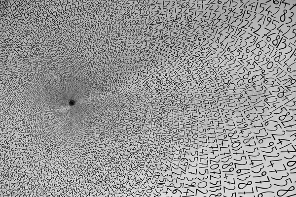 infinite pattern of numbers in whirlpool