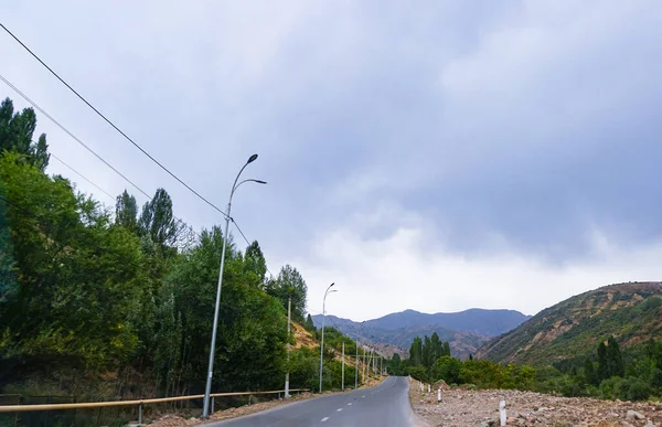 Δρόμος Για Βουνό Ορεινοί Δρόμοι — Φωτογραφία Αρχείου