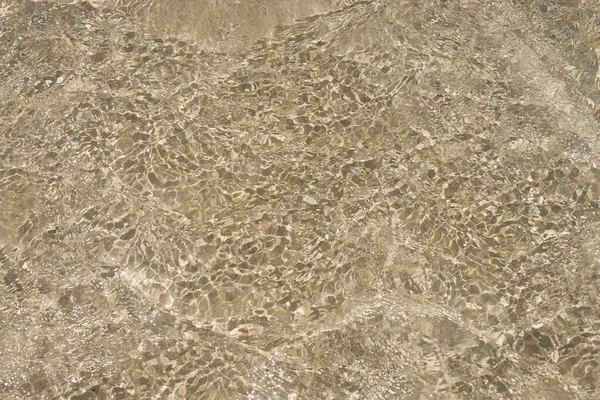 Povrch Čisté Vody Tropické Písečné Pláži Krétě Řecko — Stock fotografie