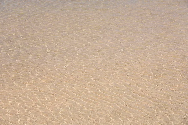 Klare Wellen Und Farbenfroher Sand Tropischen Sandstrand Auf Kreta Griechenland — Stockfoto