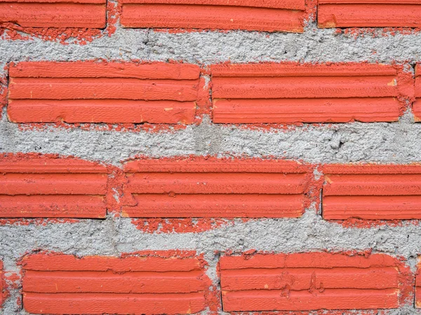 Orange Color Of Wall Brick Abstract Background. — Stock Photo, Image