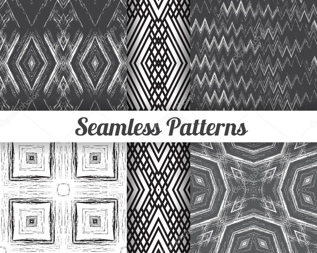 Set of 6 Abstract patterns