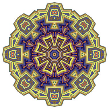 Mandala. Yuvarlak vektör süsleme.