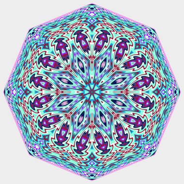 Mandala. Yuvarlak vektör süsleme.