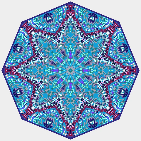 Mandala. Yuvarlak vektör süsleme.