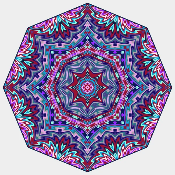 Mandala. Yuvarlak vektör süsleme.