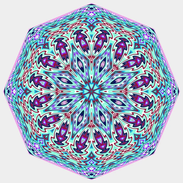 Mandala. Yuvarlak vektör süsleme.