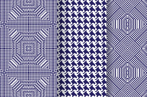 Conjunto de 3 patrones abstractos — Archivo Imágenes Vectoriales